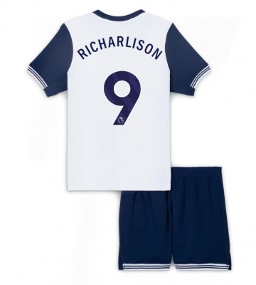 Tottenham Hotspur Richarlison #9 Primera Equipación Niños 2024-25 Manga Corta (+ Pantalones cortos)